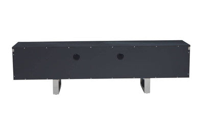 Genoa Hi Gloss Grey Media Unit