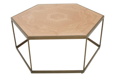 Grenoble Hexagonal Brown Coffee Table