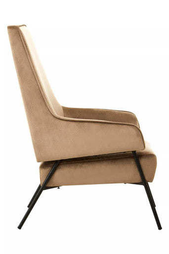 Henia Mink Velvet Chair