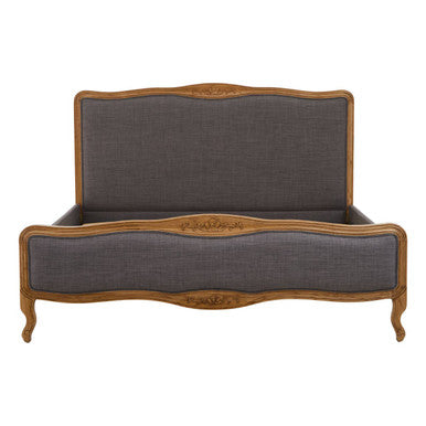 Parkside Grey Fabric Super Kingsize Bed