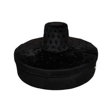 Hartford Black Tufted Round Sofa