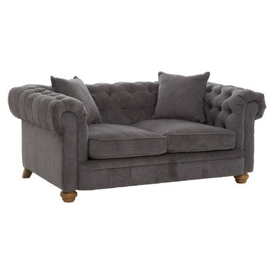 Spencer 2 Seat Grey Fabric Sofa