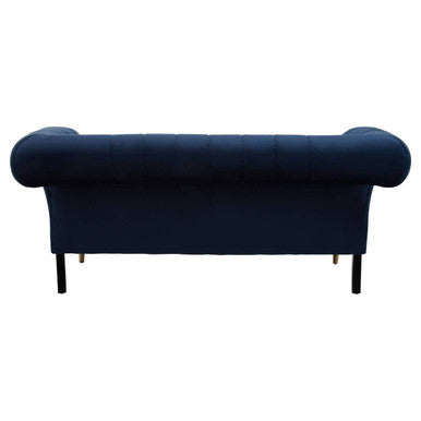 Siena Two Seat Midnight Blue Velvet Sofa