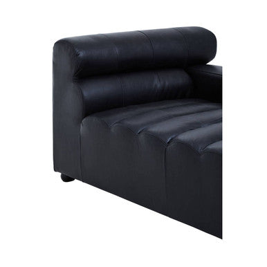 King Right Arm Leather Modular Chaise