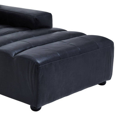 King Right Arm Leather Modular Chaise