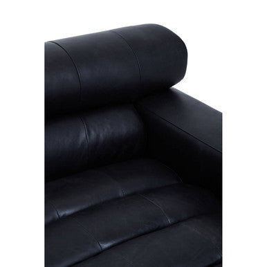 King Right Arm Leather Modular Chaise