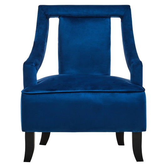 Faye Midnight Blue Velvet Chair