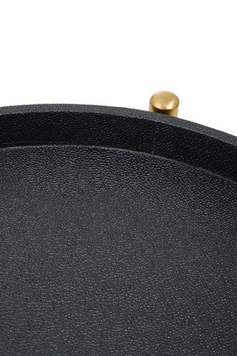 Cardoba Two Tier Black Tray Table Trolley