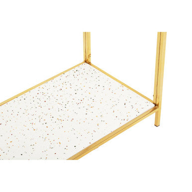 Novi Glass And Gold Frame Console Table