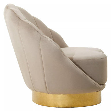 Biarritz Mink Velvet Chair