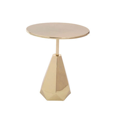 Amira Shiny Gold Side Table