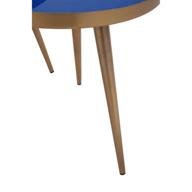 Amira Blue Enamel Nest Of Two Tables.