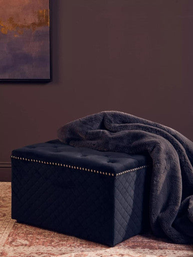 Zamora Velvet Ottoman