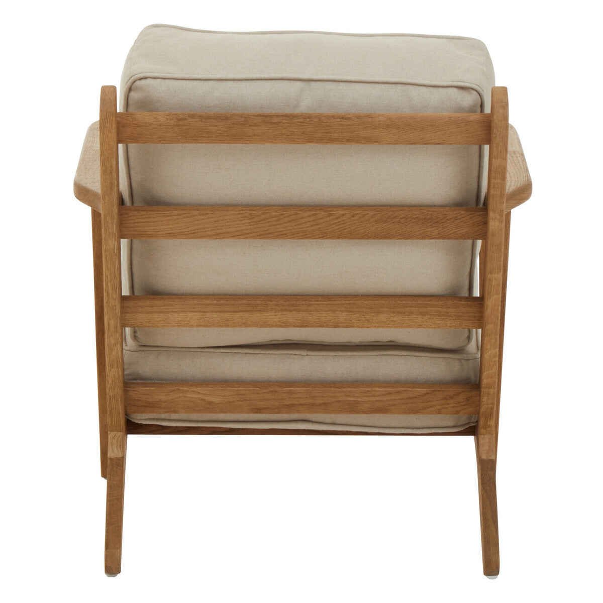 Hector Natural Linen and Oak Armchair