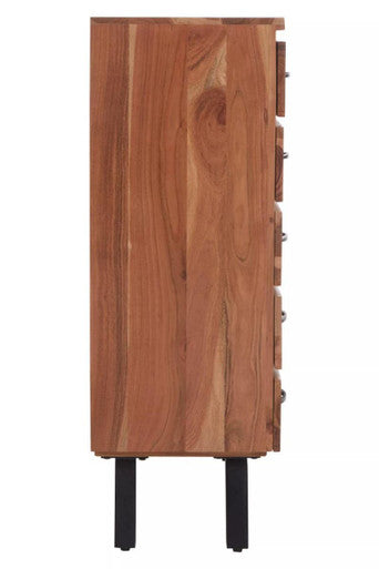 Nashik 9 Drawer Acacia Wood Chest