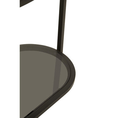 Vogue Five Tier Black Shelf Unit