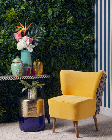 Cefena Yellow Print Chair