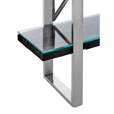 Kerala Black Four Tier Shelf Unit