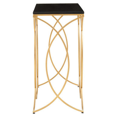 Kia Black and Gold Console Table