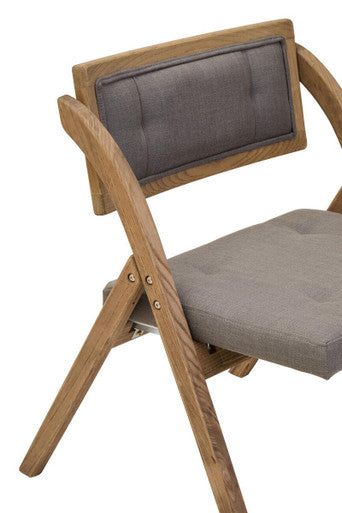 Cebu Grey Wash Elm Wood Folding Chair