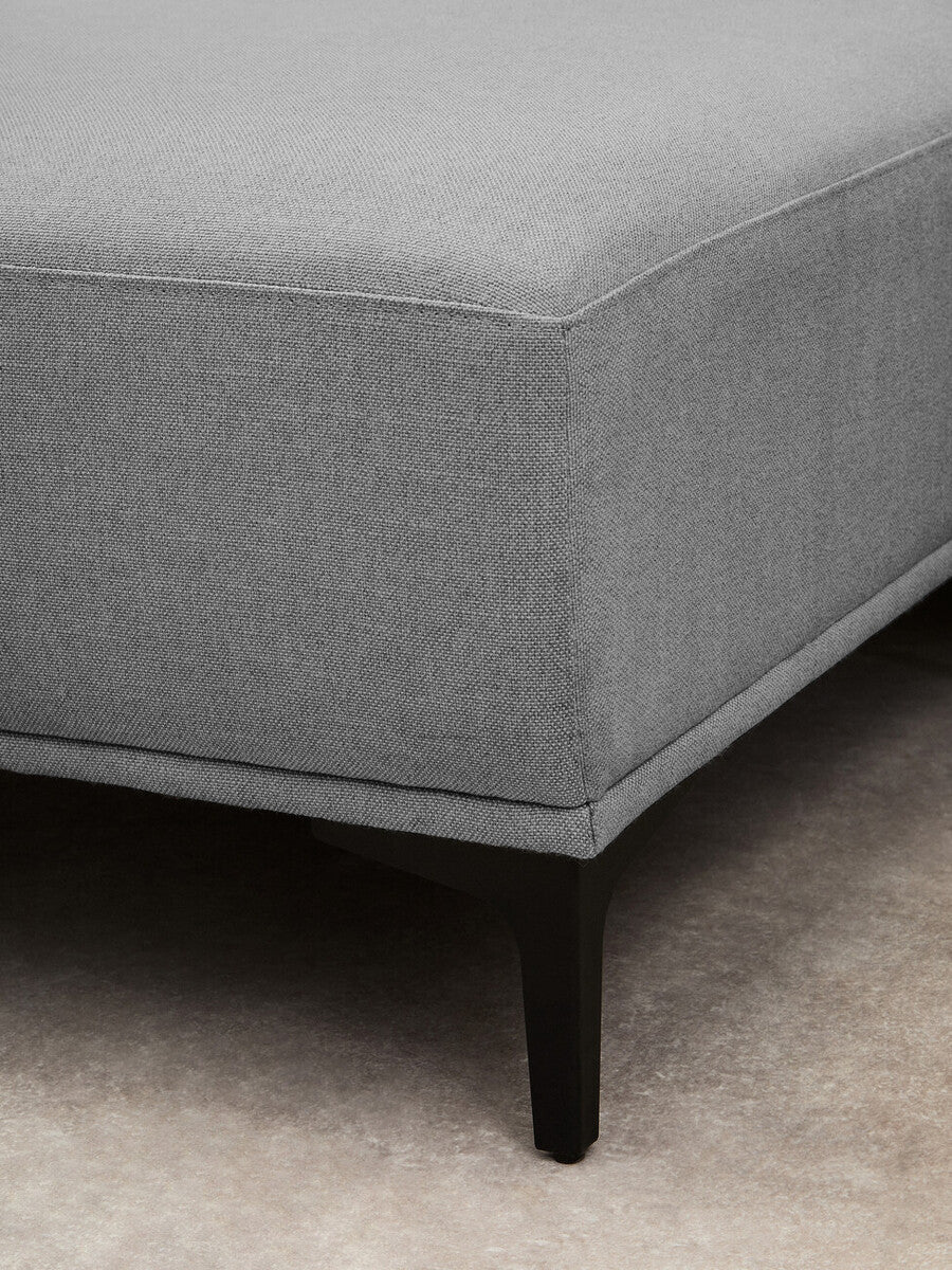 Toulon 3 Seat Grey Fabric Left Chaise Sofa