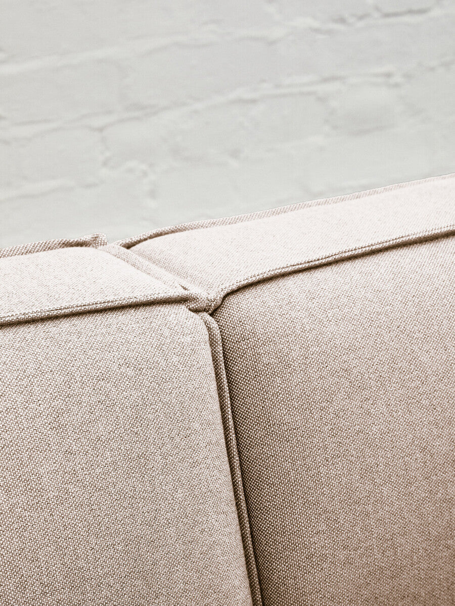 Toulouse Natural Fabric Armless Sofa.