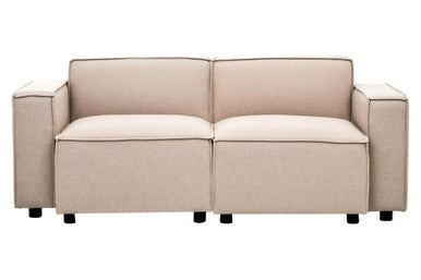 Toulouse Natural Fabric Right Arm Sofa