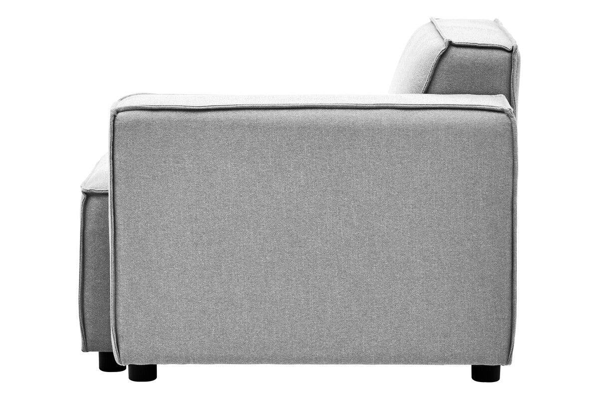 Toulouse Grey Fabric Left Arm Sofa
