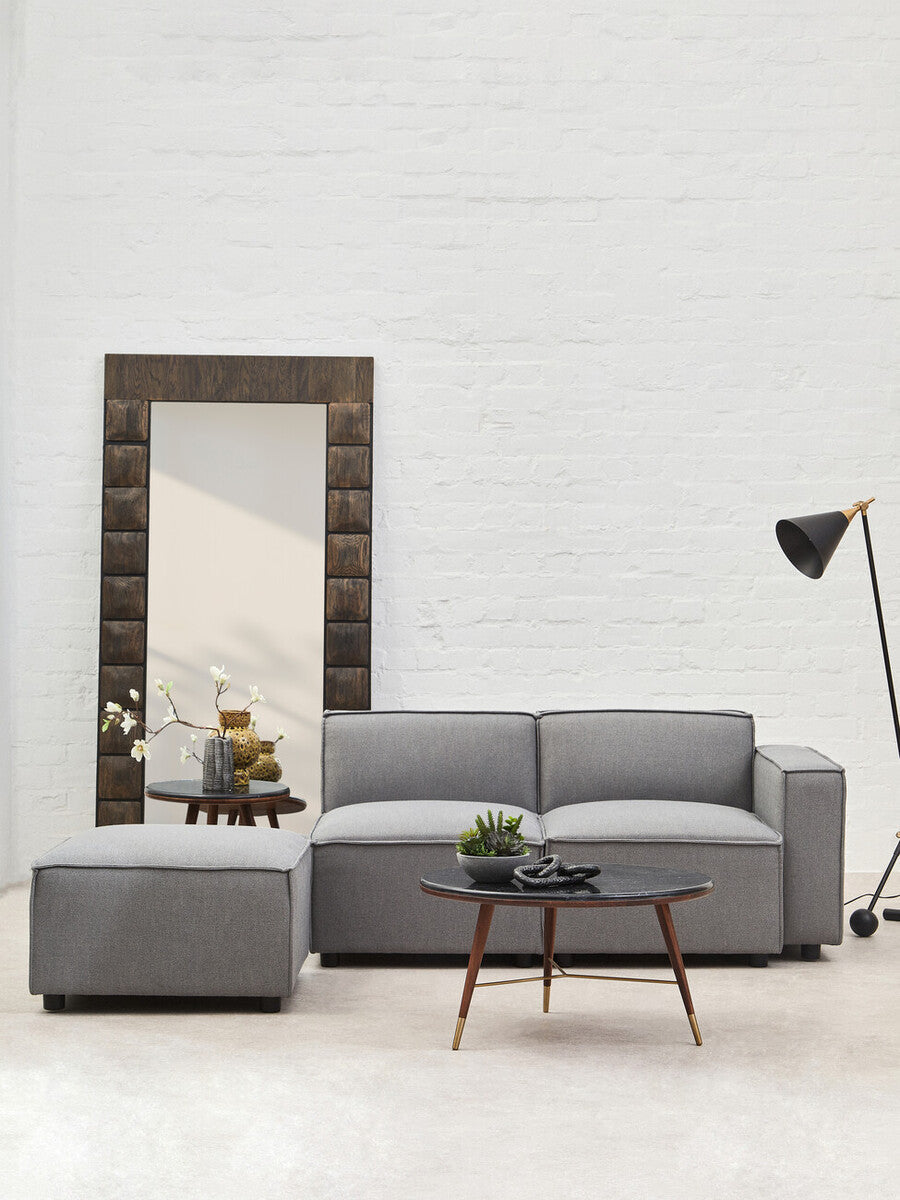 Toulouse Grey Fabric Left Arm Sofa