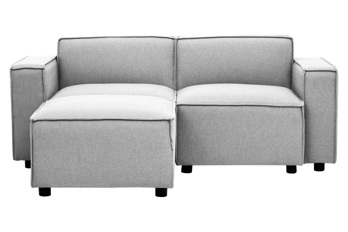 Toulouse Grey Fabric Right Arm Sofa