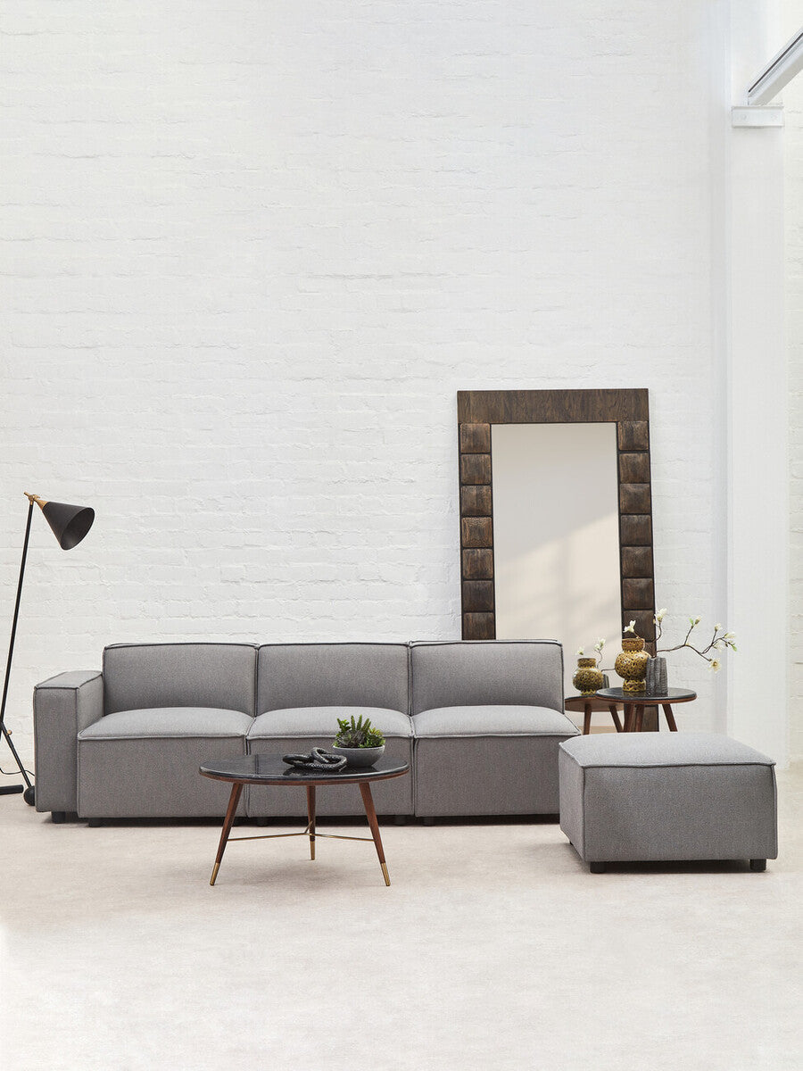 Toulouse Grey Fabric Right Arm Sofa