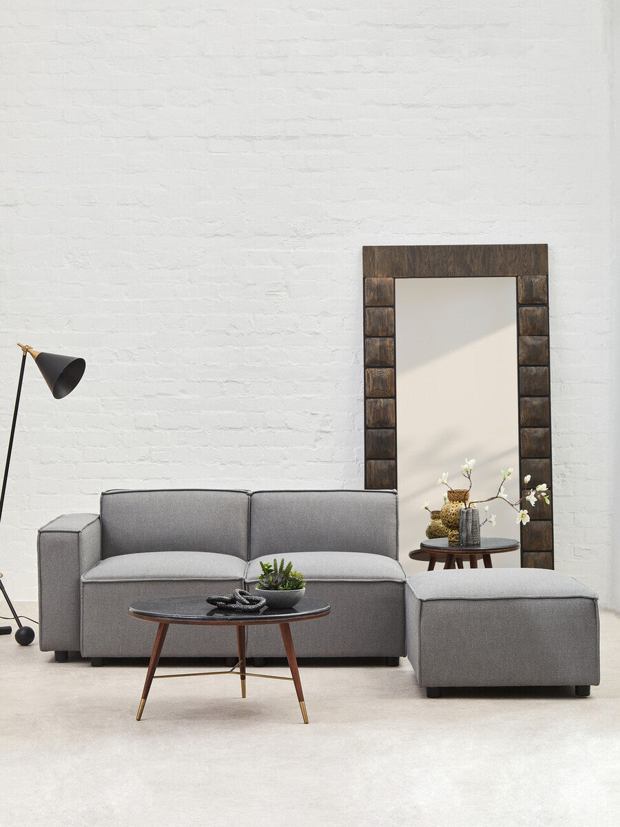Toulouse Grey Fabric Right Arm Sofa