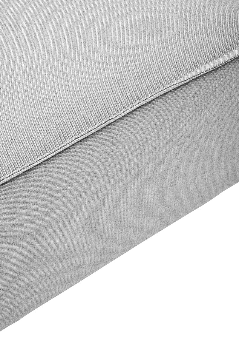 Toulouse Grey Fabric Sofa Ottoman