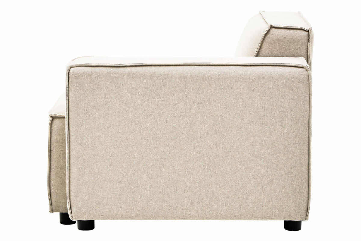 Toulouse Cream Fabric Left Arm Sofa
