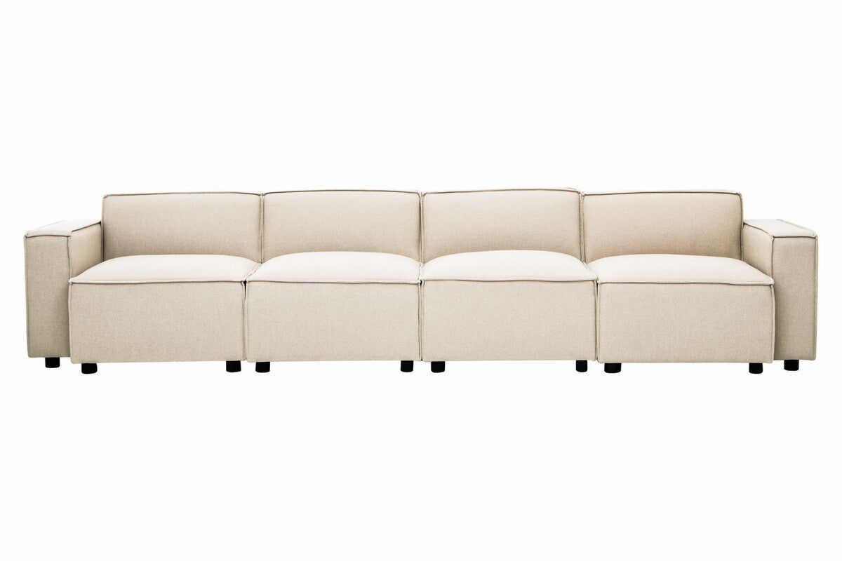 Toulouse Cream Fabric Left Arm Sofa