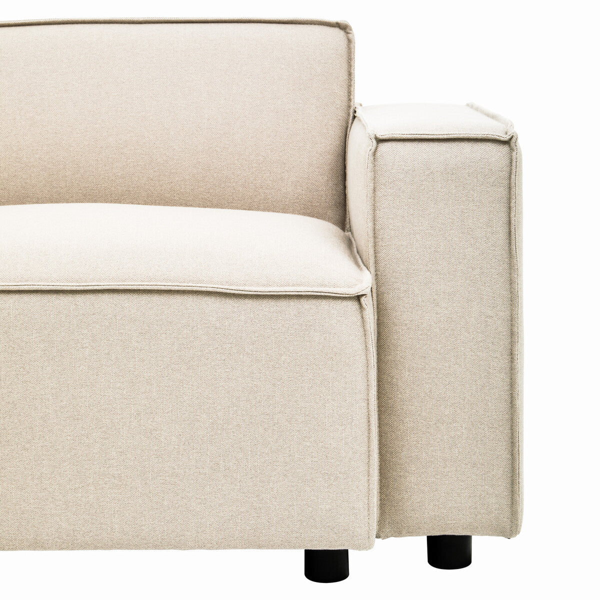 Toulouse Cream Fabric Left Arm Sofa