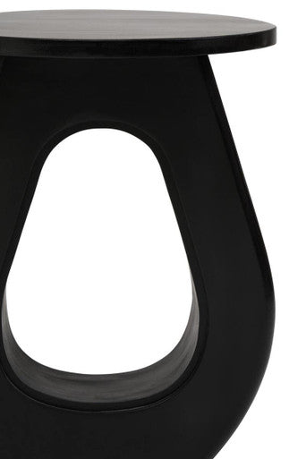 Walsa Black Finish Mango Wood Accent Table