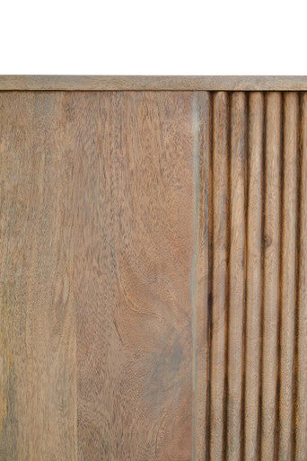 Torello Three Drawer Grey Mango Wood Sideboard