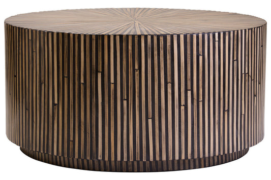 Bambusa Bamboo Inlay Round Coffee Table