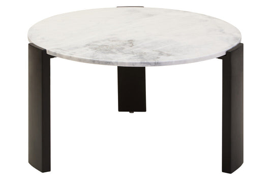 Palermo Round White Marble Top Large Coffee Table