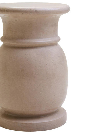 Zoro Cream Marble Stool