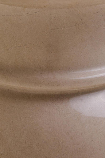 Zoro Cream Marble Stool