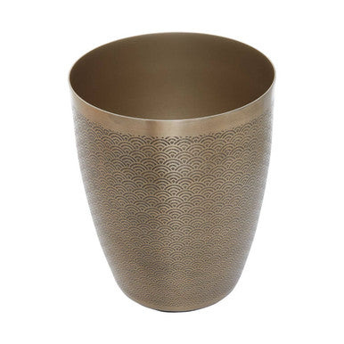 Allegra Etched Detail Aluminium Waste Bin