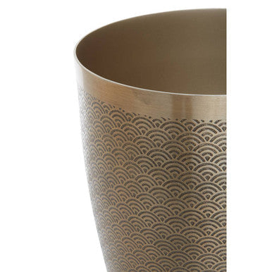 Allegra Etched Detail Aluminium Waste Bin