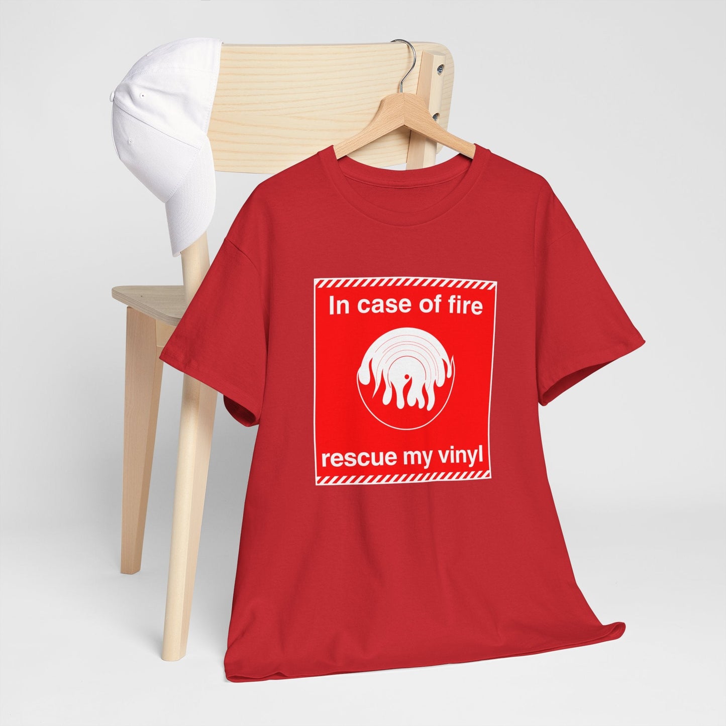 'In Case of Fire, Save My Vinyl' T-Shirt