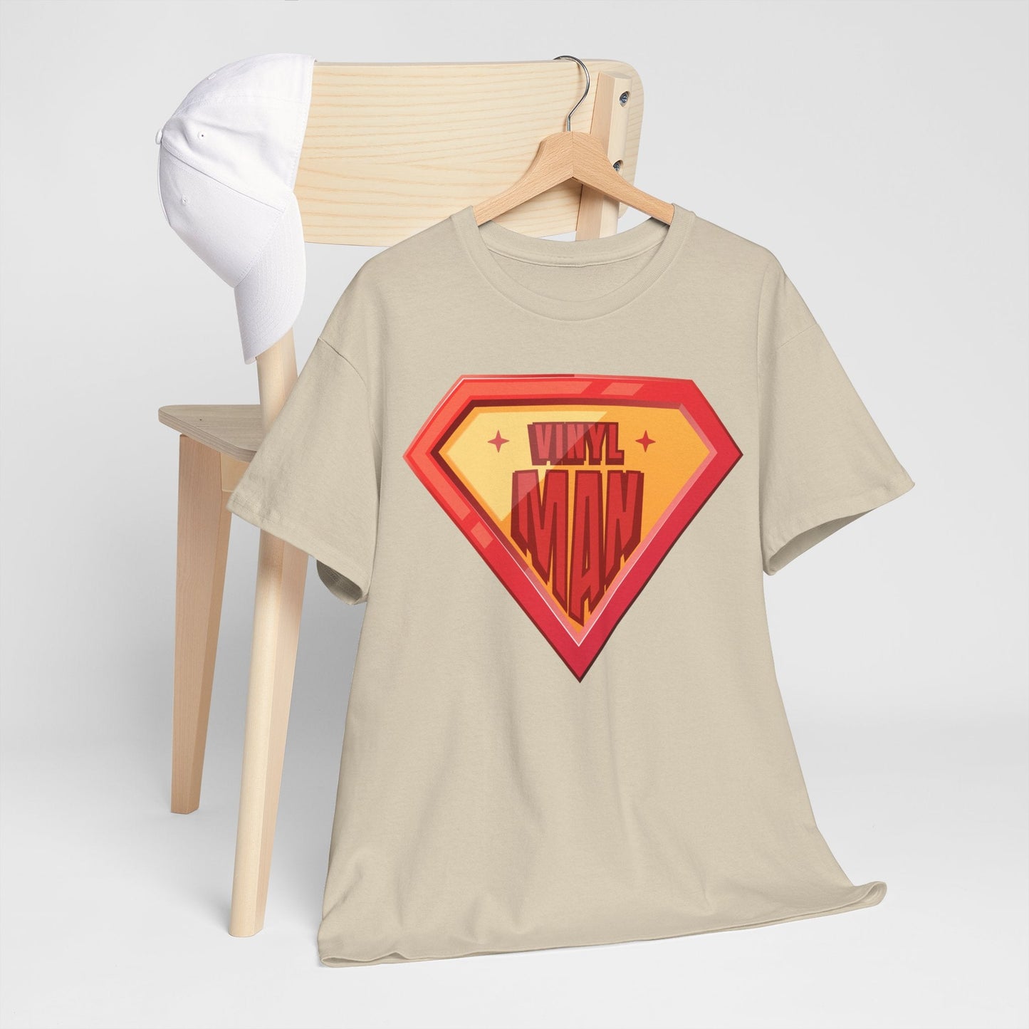 'Vinyl Man' Men's Superhero T-Shirt