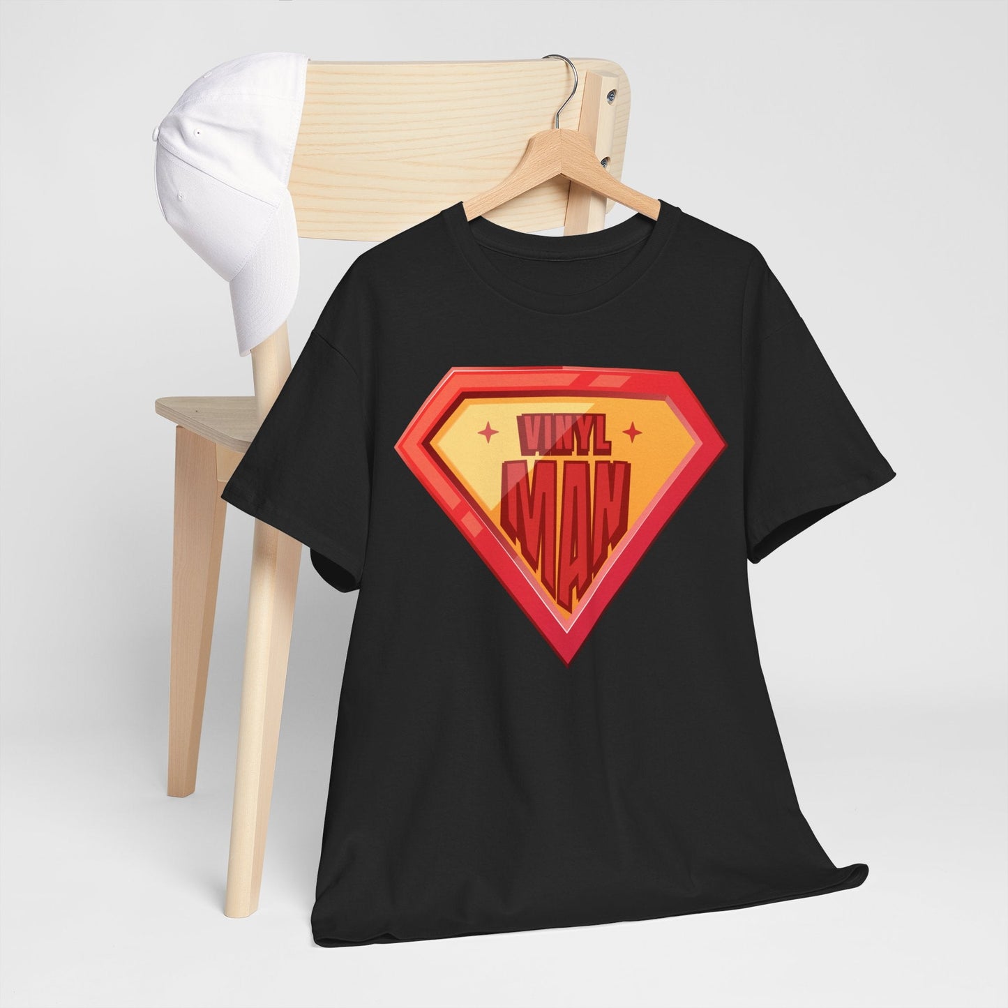 'Vinyl Man' Men's Superhero T-Shirt