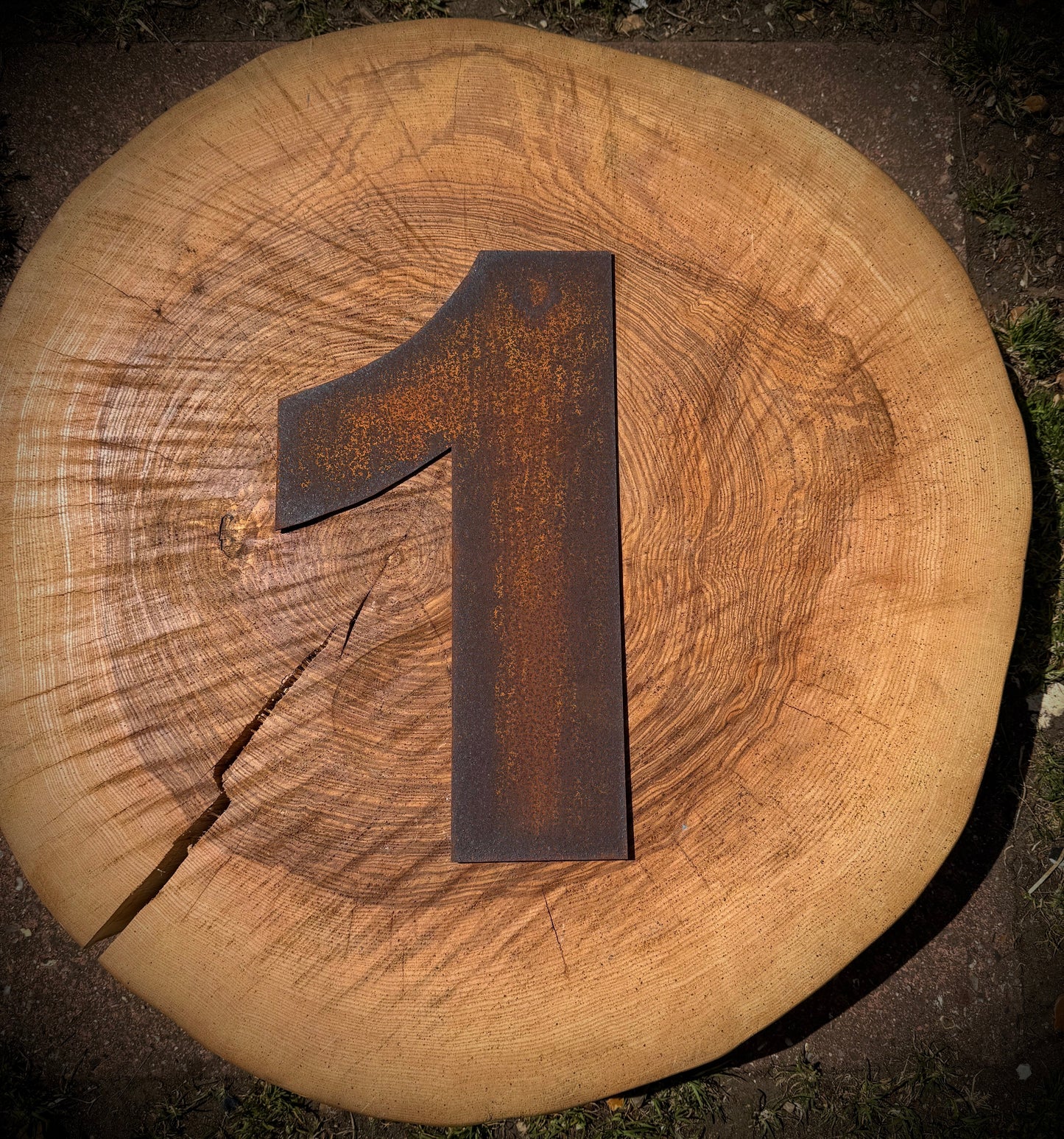 5" Fat Font Rusty Metal Letters A-Z 0-9