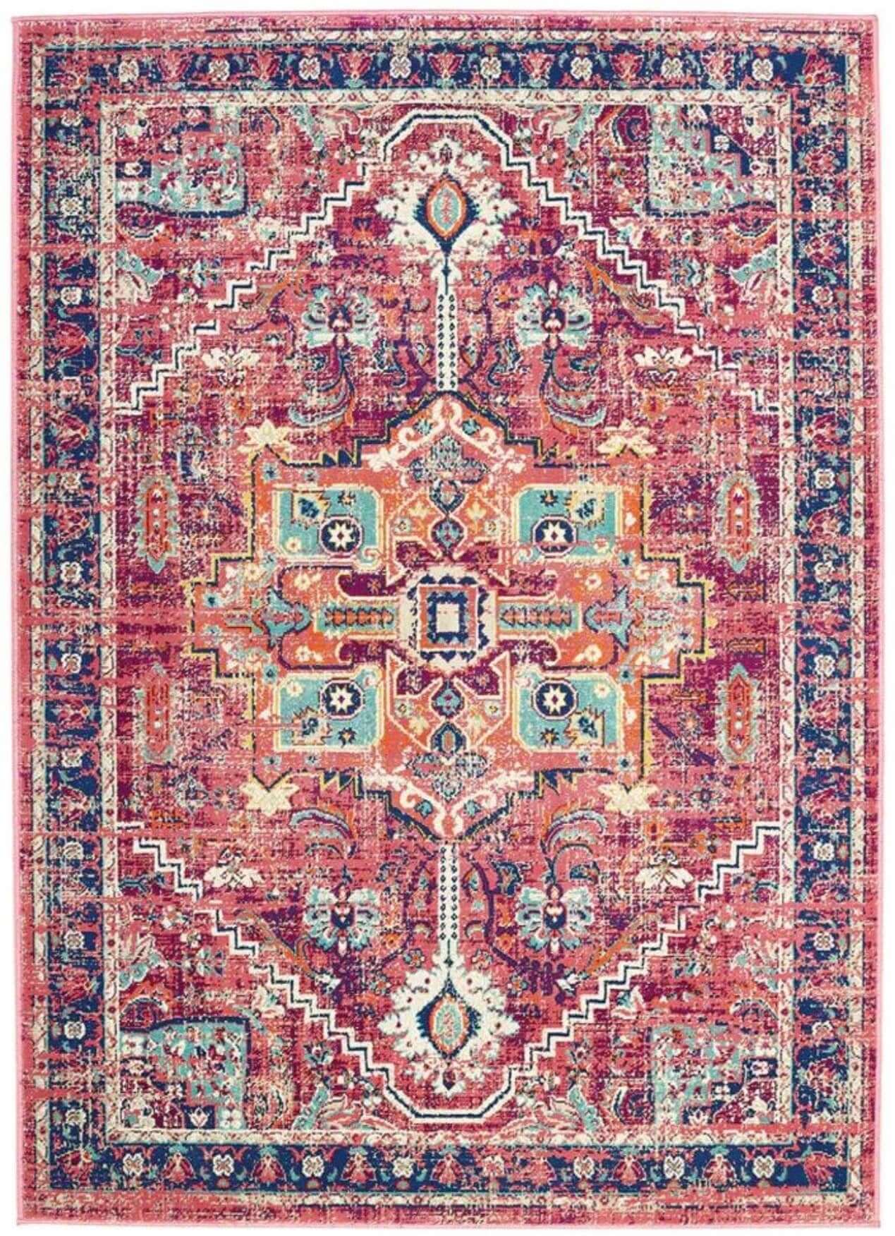 Granada Multicolour Vintage Rug | Ruby