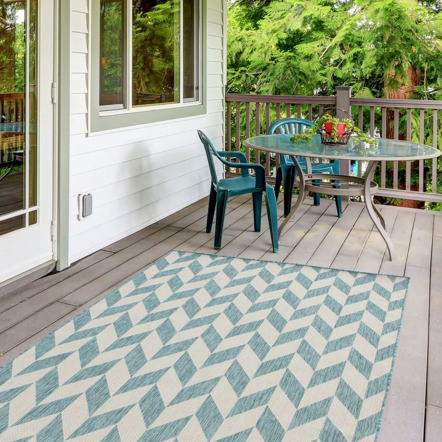 Ecology Outdoor Rug Aqua | 600Aq